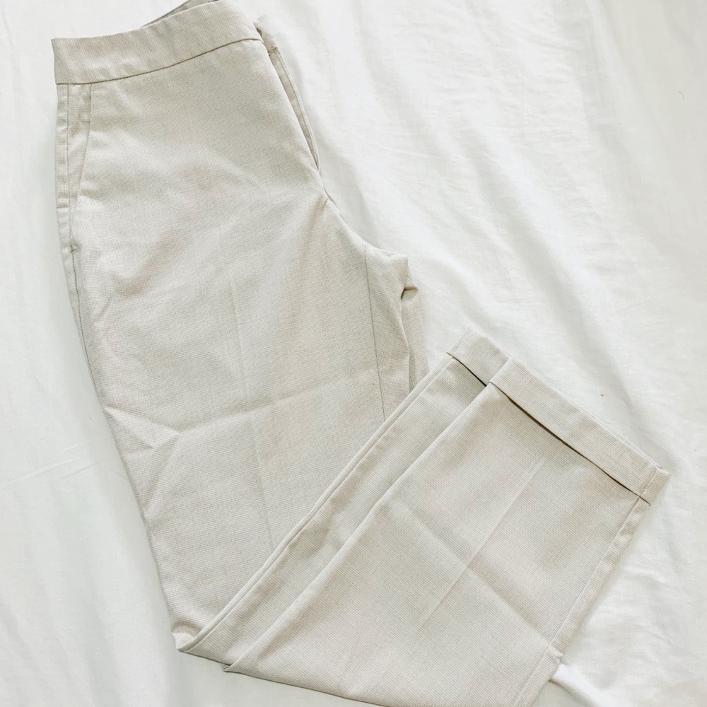 - Zara basic women straight leg cuffed pants size 4